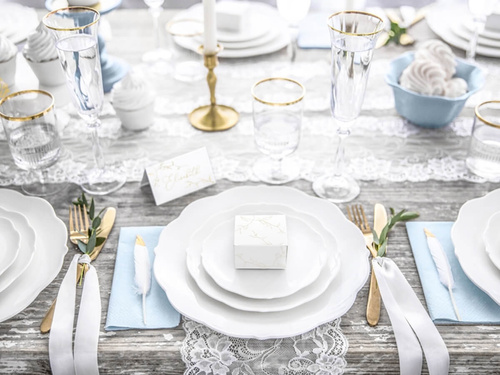 Boxes for guests with golden branches - 10 pcs.