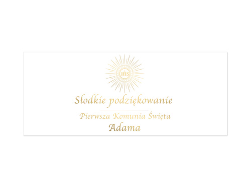 Naklejki personalizowane na pudełka na ciasto - 8 szt.