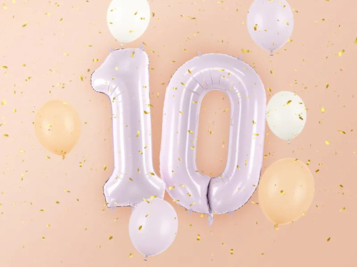 Number 0 Purple Foil Balloon - 72 cm - 1 pc