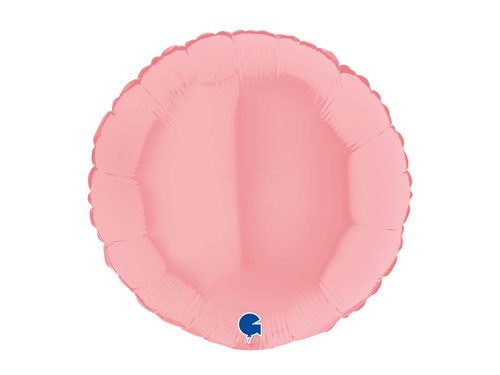 Pink Matte Round Foil Balloon - 46 cm - 1 pcs