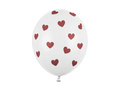 Pastel balloons with hearts for Valentine's Day - 30 cm - 50 pcs