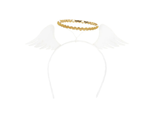 Angel wings tiara with halo