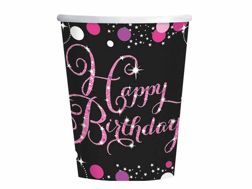Birthday cups - 250 ml - 8 pcs.