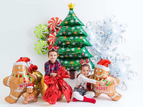 Green Christmas Tree Foil Balloons - 106 x 159 cm - 1 pc
