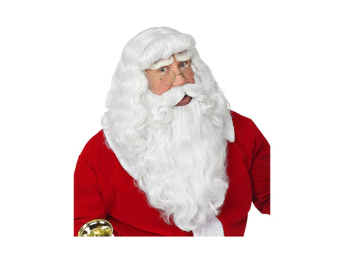 Peruka Mikołaja Deluxe z brodą i wąsami