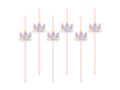 Unicorn birthday straws - 6 pcs.