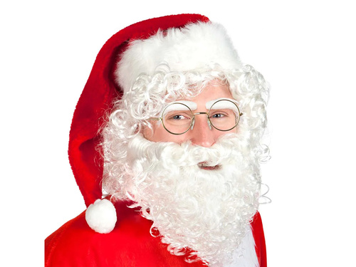 Santa's gold glasses - 1 pc