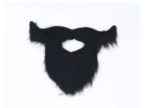 Black beard and mustache
