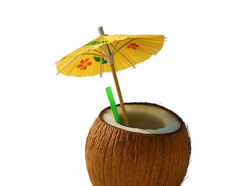 Parasolki papierowe do drinków - 10 cm - 50 szt.