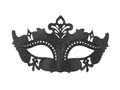 Maska karnawałowa - czarna - 1 szt.