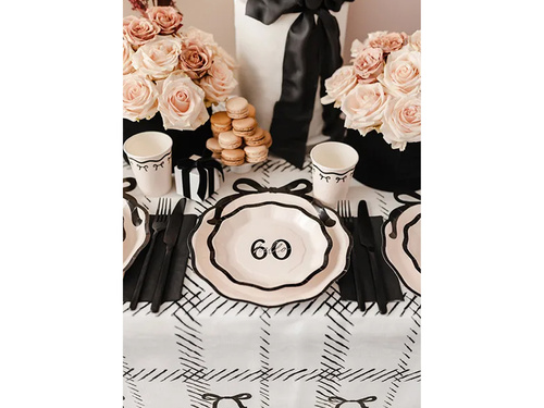 Paper plates ''Hello 60'' - 18 cm - 1 pcs.