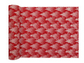 Table runner decoration Fir tree - red - 28 cm x 3 m - 1 pcs.
