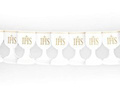 Girlanda na komunię - biała - 17 x 300 cm - 1 szt.