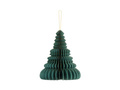 Paper rosette Christmas tree bottle green bauble - 20 cm - 1 pc.