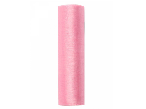 Organza plain light pink - 16 cm x 9 meters