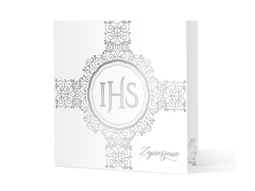 Invitation for Communion with silver print - 10 pcs.