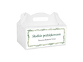 Decorative cake box white - 6 pc