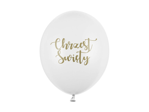 Latex balloons for Holy Baptism - white - 50 pcs.