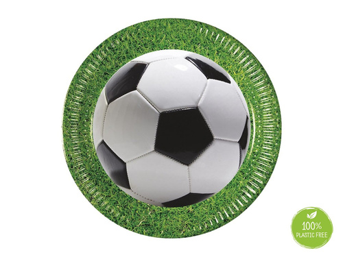 Football Party birthday plates - 23 cm - 8 pcs.