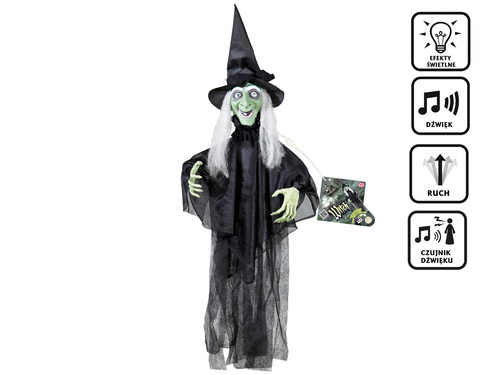 Sound sensor activated Witch - 60 cm