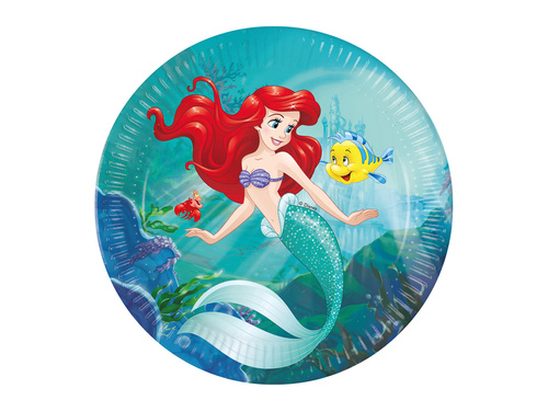 Arielka birthday plates - 23 cm - 8 pcs.