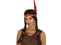 Indian Wig with feather