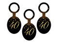 Sparkling vodka pendants for fortieth birthday - 8 pcs.