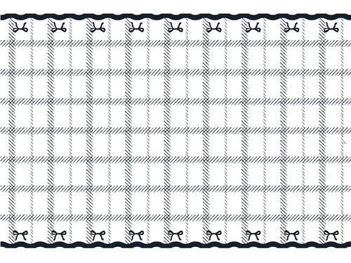 Obrus urodzinowy Kokardki - 120 x 180 cm - 1 szt.