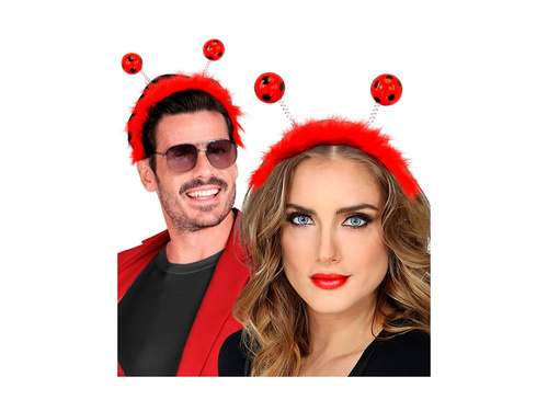 Opaska na głowę biedronka