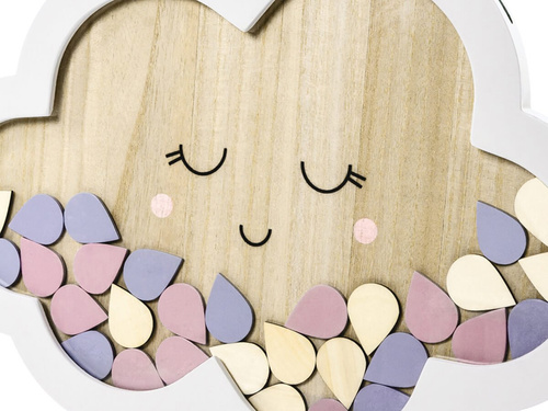 Wooden Cloud Guestbook