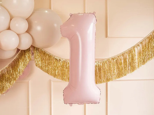 Number 1 Pink Foil Balloon - 72 cm - 1 pc