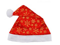 Czapka Mikołaja ze Śnieżynkami  - 1 szt.