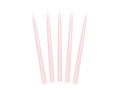 Light pink cone candle - 24 cm - 10 pcs.