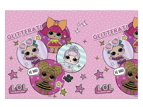 LOL Glitterati birthday tablecloth - 120x180 cm - 1 pc.