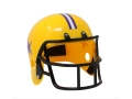 Yellow football player helmet