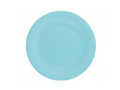Light blue paper plates - 18 cm - 6 pcs.