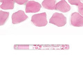 Shooting tube, pink artificial rose petals, 60cm, 1 pc.