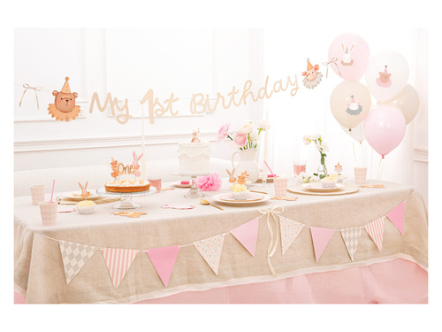 Baner urodzinowy "My 1st Birthday" - 154 cm x 19 cm - 1 szt.