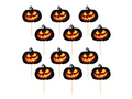 Cocktail sticks Creepy Pumpkin - 12 pc