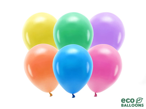 EKO latex balloons pastel mix colors - extra large - 10 pcs.