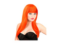 Pomarańczowa peruka Vogue