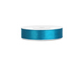 Satin ribbon, turquoise, 12 mm / 25 m, 1 pc.