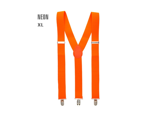 Neonowe pomarańczowe szelki disco