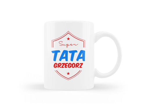 Kubek personalizowany na dzień ojca z imieniem - 330ml