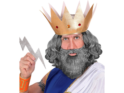 Grey beard and mustache