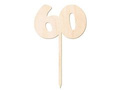 Wooden cake topper 60 - 12 cm