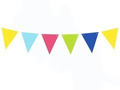 Multicolor flags banner - 180 cm - 1 pc.