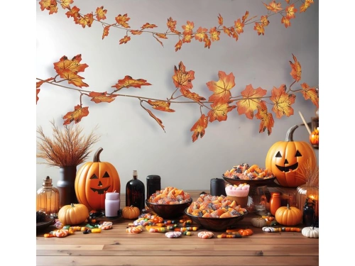 Orange Leaves Garland - 1,9 m - 1 pc