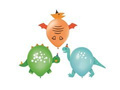 Latex balloons with accessories Dinosaurs - 30 cm - 3 pcs.