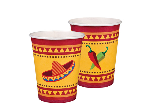 Paper cups Mexico - 210 ml - 10 pcs